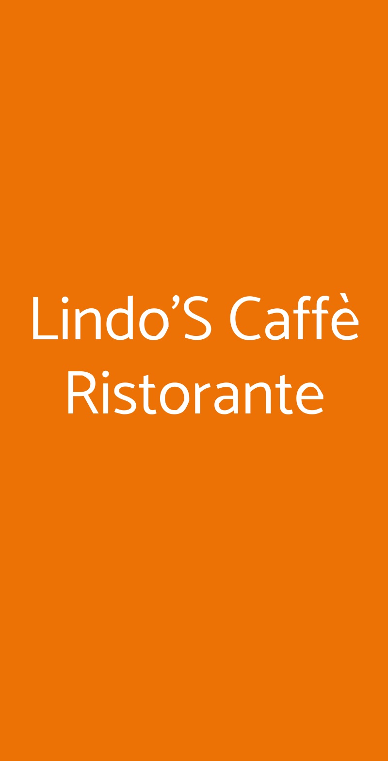 Lindo'S Caffè Ristorante Sovico menù 1 pagina