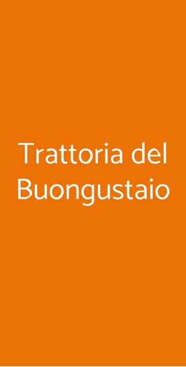 Trattoria Del Buongustaio, Napoli