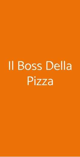 Il Boss Della Pizza, Monza