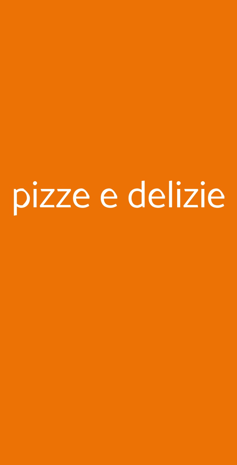 pizze e delizie Meda menù 1 pagina