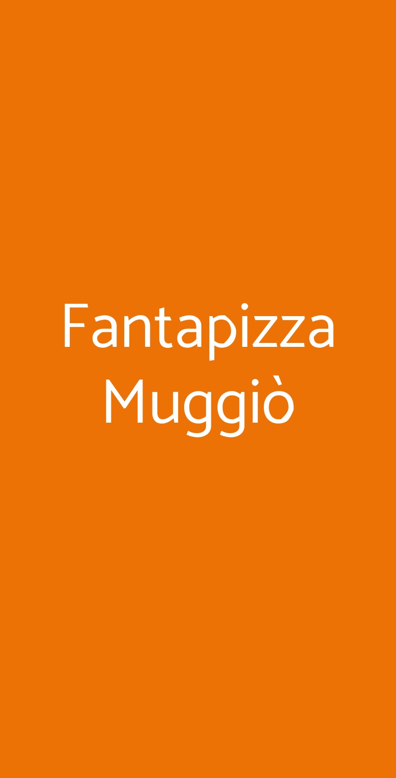 Fantapizza Muggiò Muggio menù 1 pagina