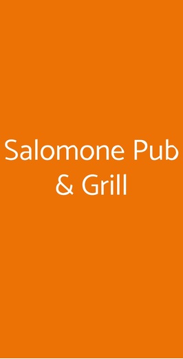Salomone Pub & Grill, Napoli