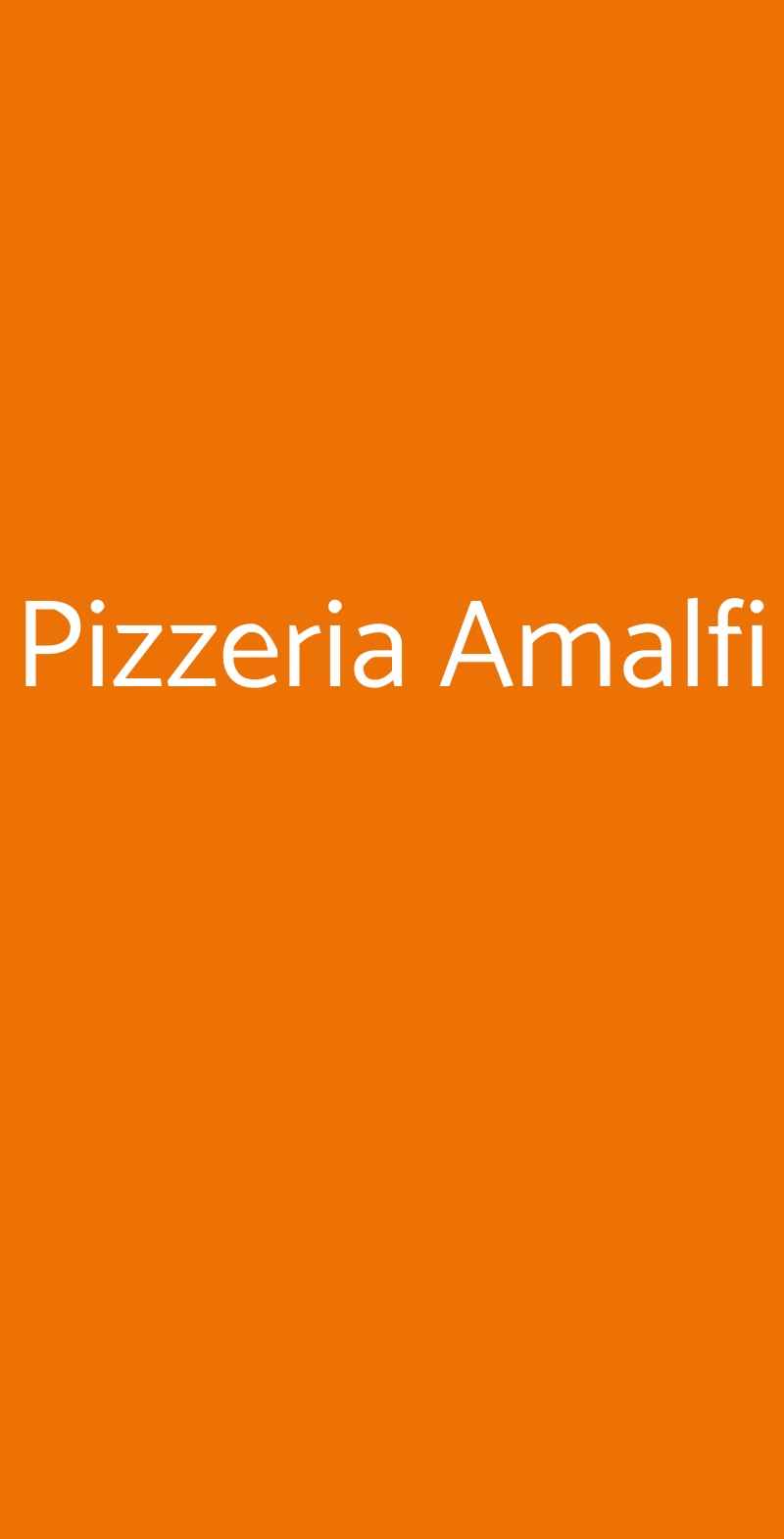 Pizzeria Amalfi Nova Milanese menù 1 pagina
