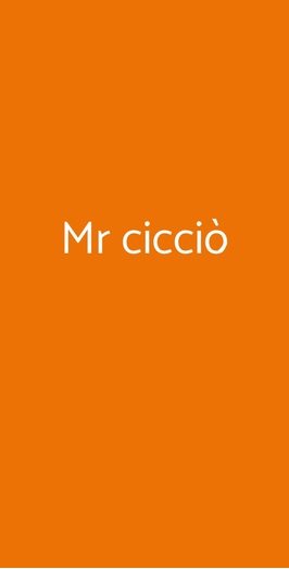 Mr Cicciò, Lissone