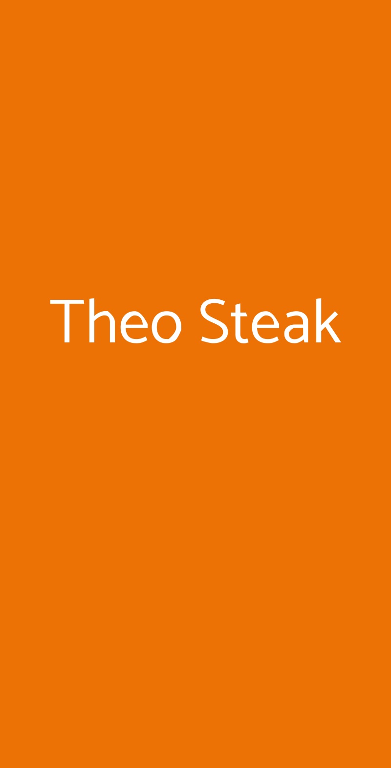Theo Steak San Giorgio a Cremano menù 1 pagina