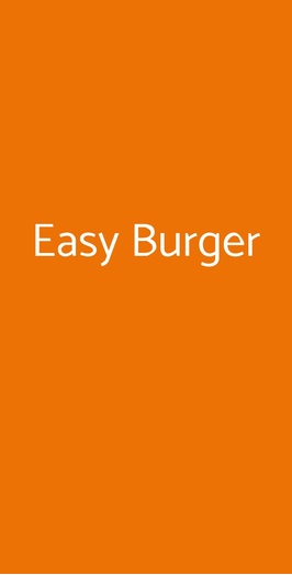 Easy Burger, Napoli