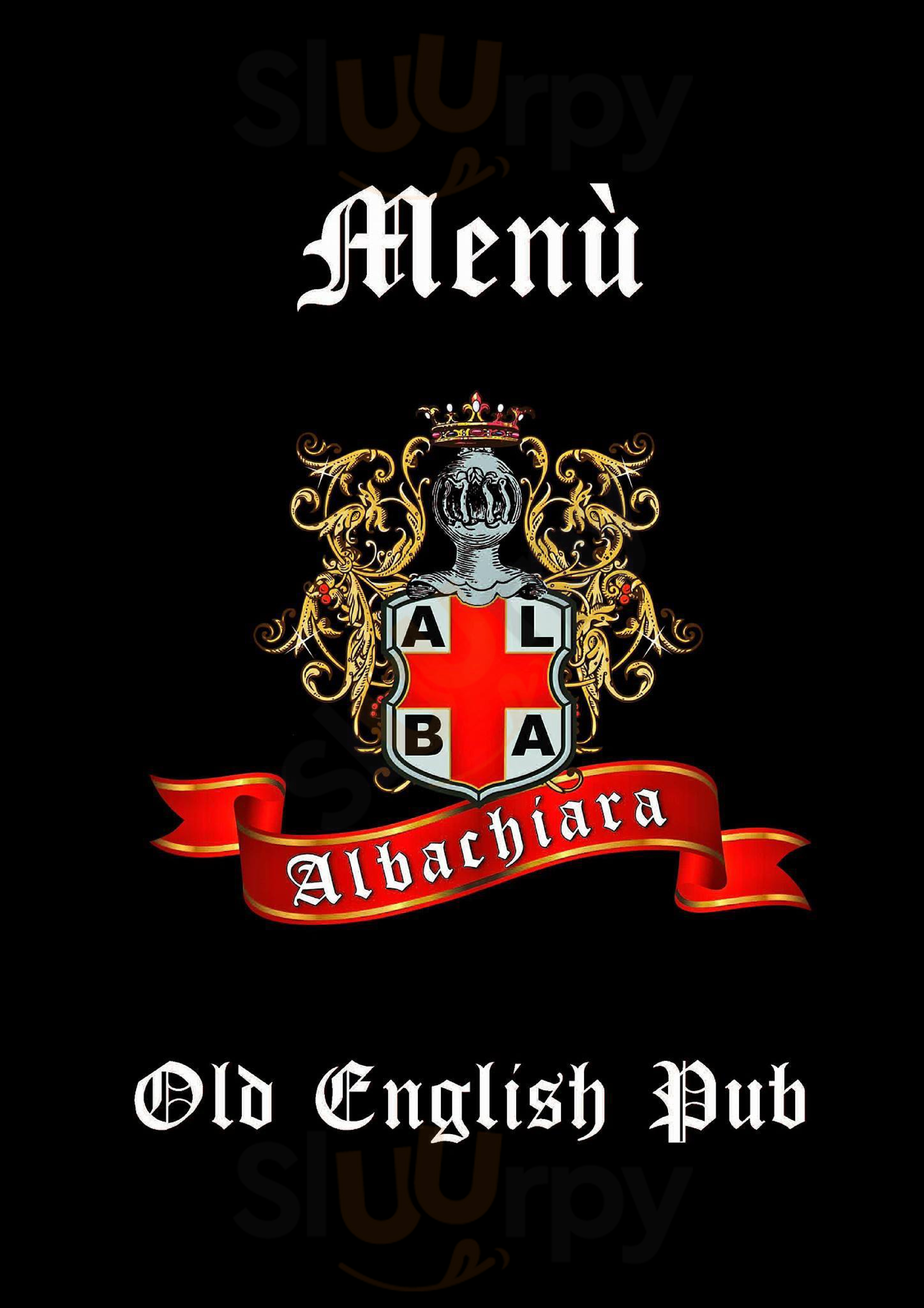 Old English Pub Albachiara Acerra menù 1 pagina
