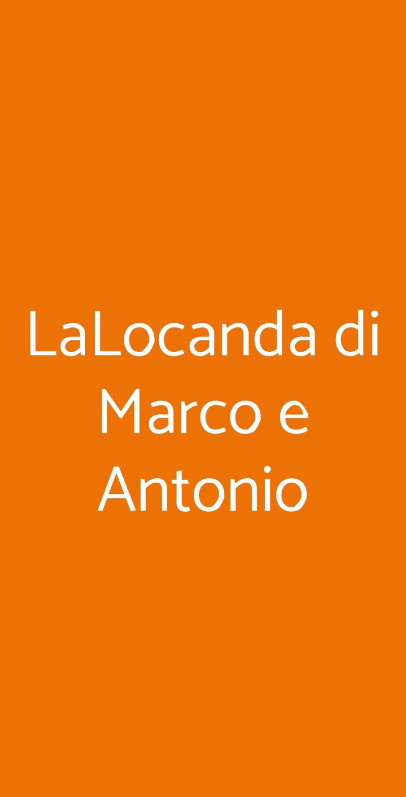 LaLocanda di Marco e Antonio Portici menù 1 pagina