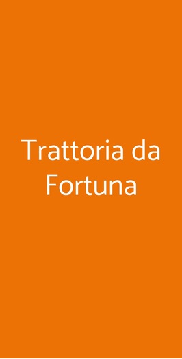 Trattoria Da Fortuna, Napoli