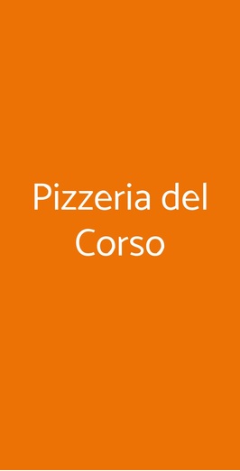 Pizzeria Del Corso, Bovisio Masciago