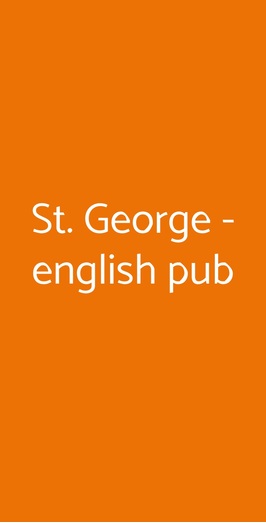 St. George - English Pub, Nola