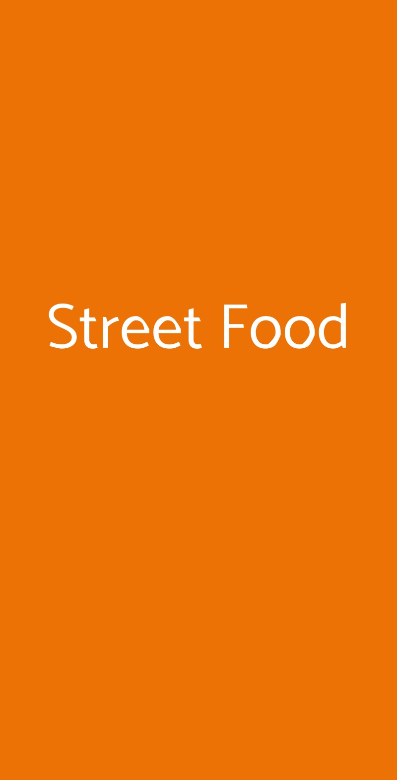 Street Food Casavatore menù 1 pagina