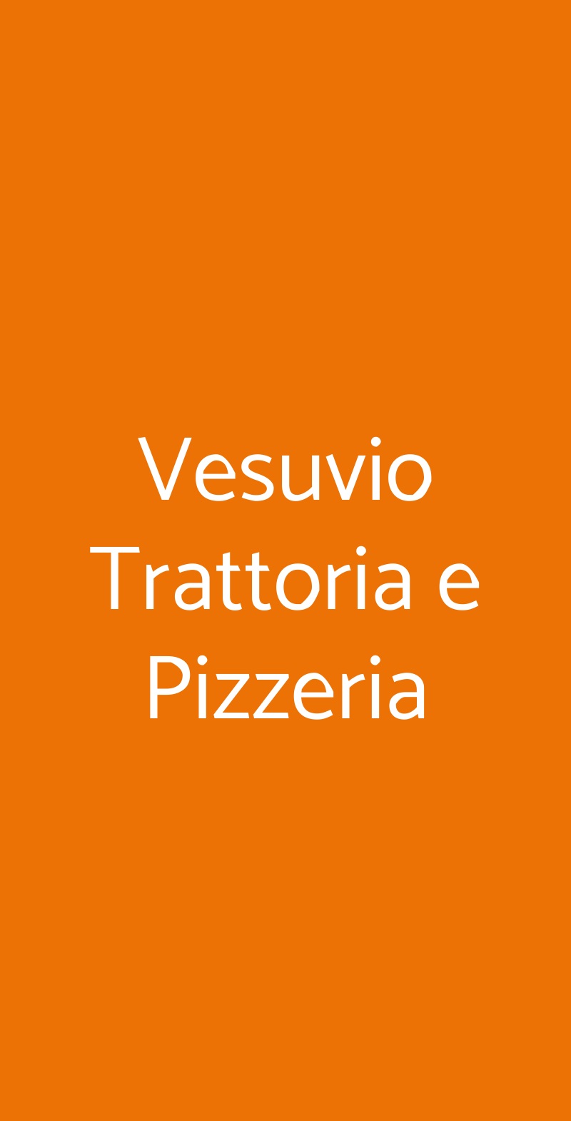 Vesuvio Trattoria e Pizzeria Napoli menù 1 pagina