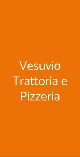 Vesuvio Trattoria E Pizzeria, Napoli