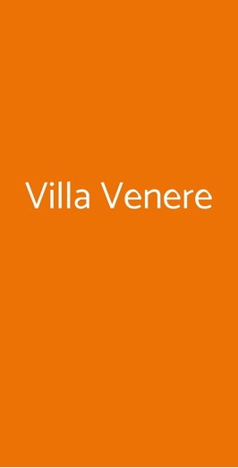 Villa Venere, Terzigno