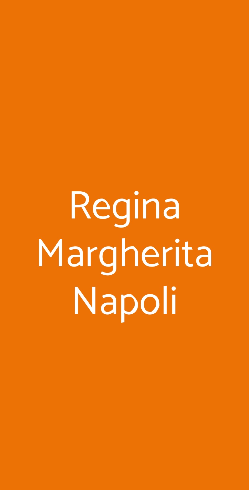 Regina Margherita Napoli Napoli menù 1 pagina