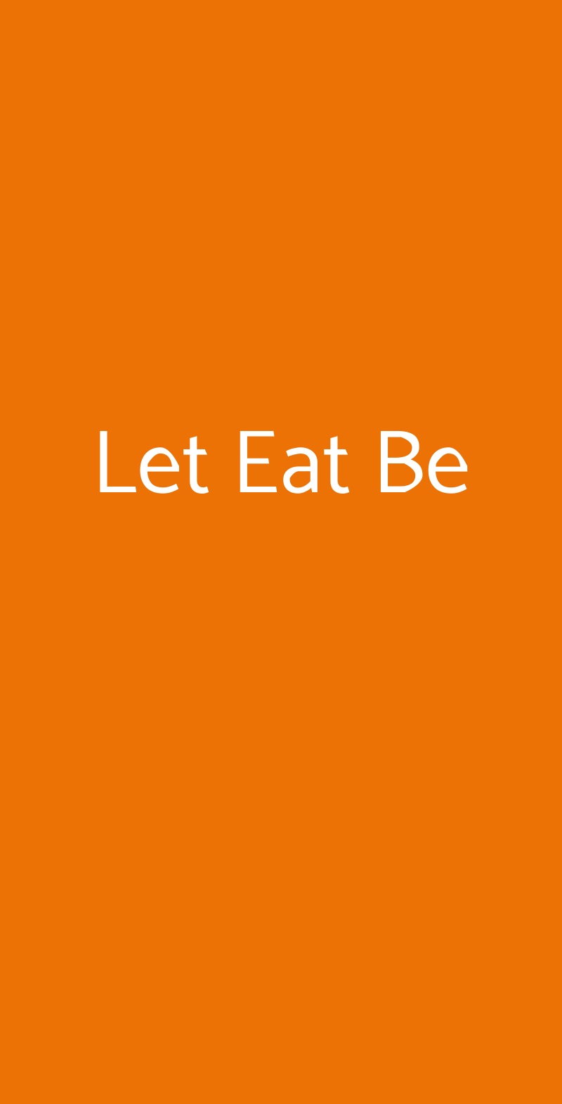 Let Eat Be Nola menù 1 pagina