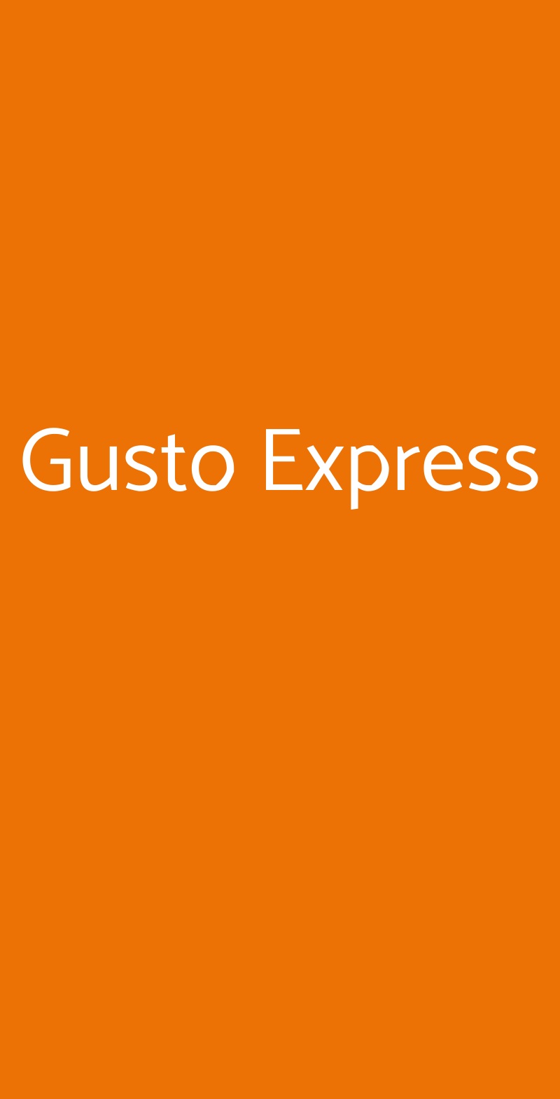 Gusto Express Casoria menù 1 pagina