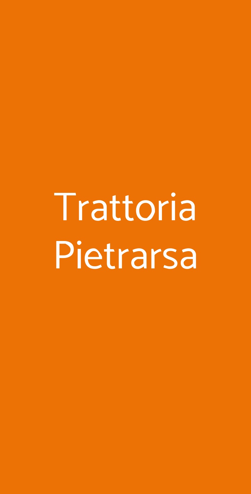 Trattoria Pietrarsa Portici menù 1 pagina