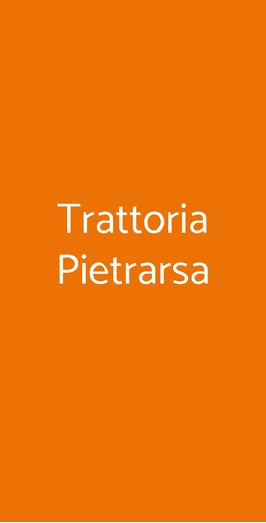 Trattoria Pietrarsa, Portici