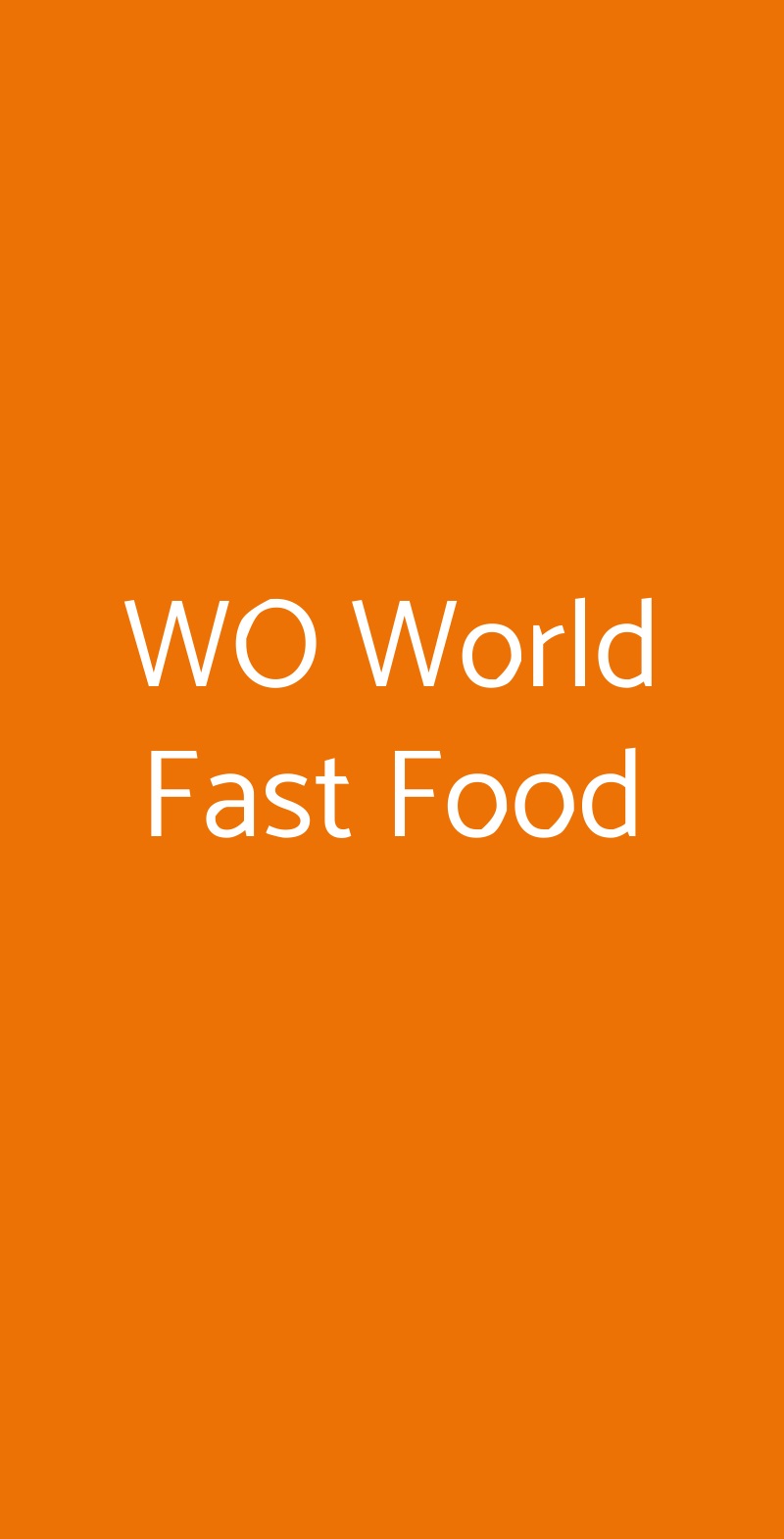 WO World Fast Food Napoli menù 1 pagina
