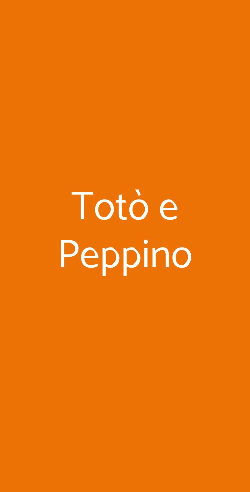 Totò e Peppino Napoli menù 1 pagina