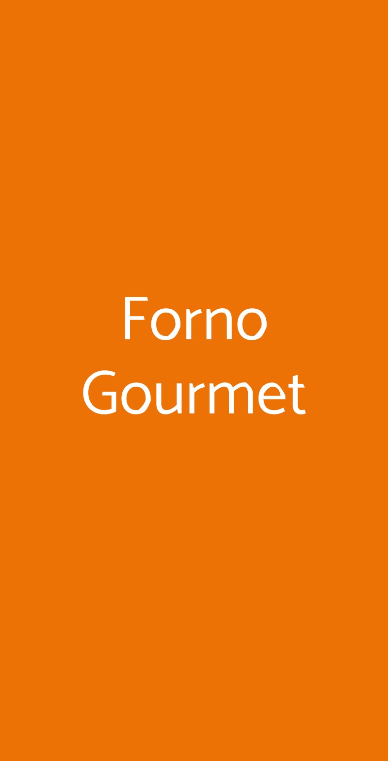 Forno Gourmet Pozzuoli menù 1 pagina