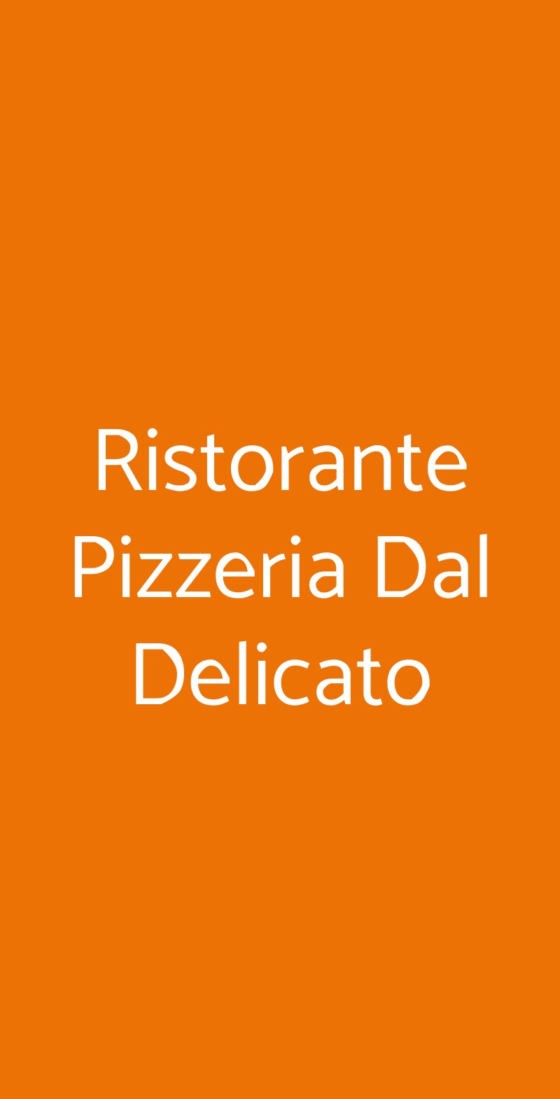 Ristorante Pizzeria Dal Delicato San Giorgio a Cremano menù 1 pagina