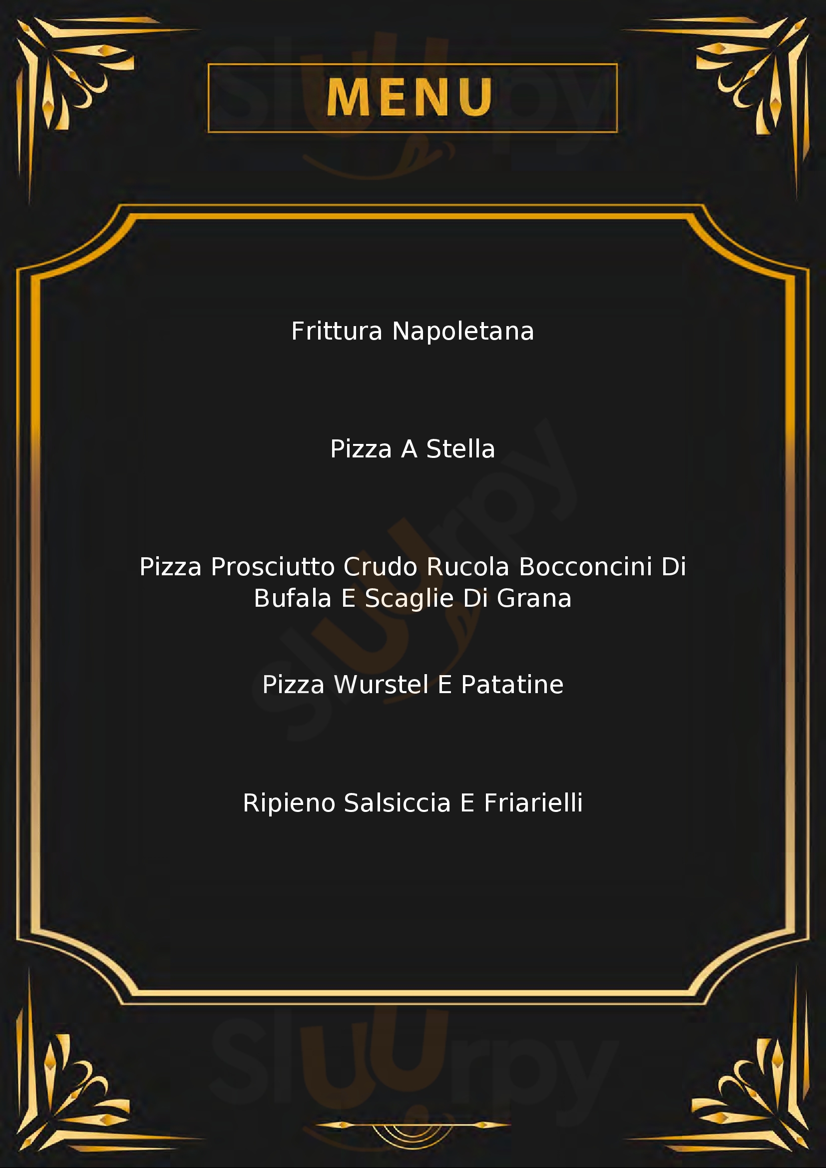 Pizzeria Paprika Napoli menù 1 pagina