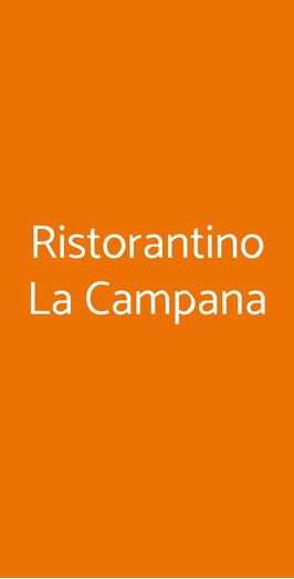 Ristorantino La Campana, Pozzuoli