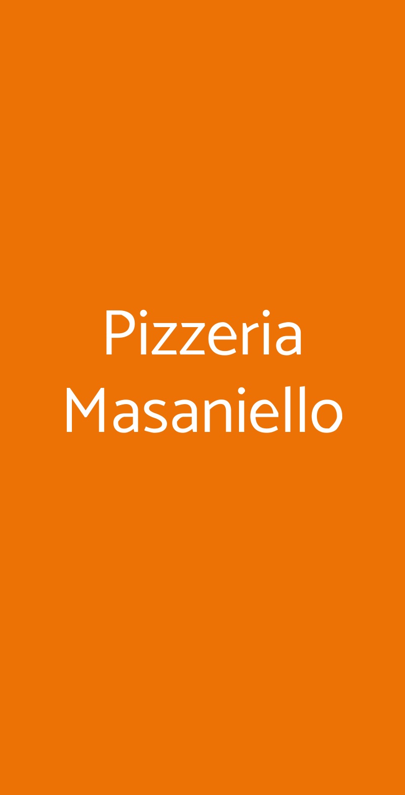 Pizzeria Masaniello Somma Vesuviana menù 1 pagina