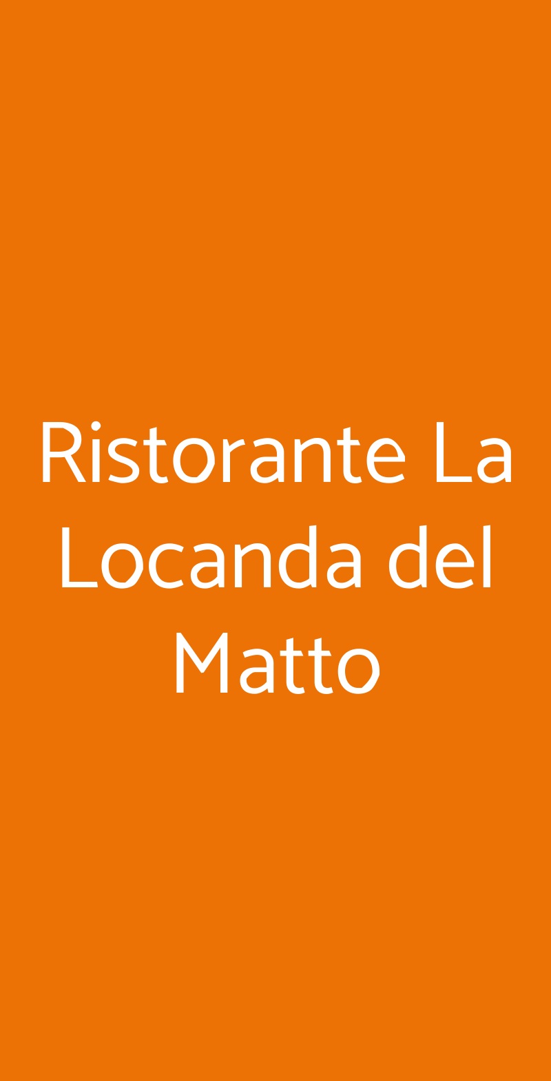 Ristorante La Locanda del Matto Gambolo menù 1 pagina