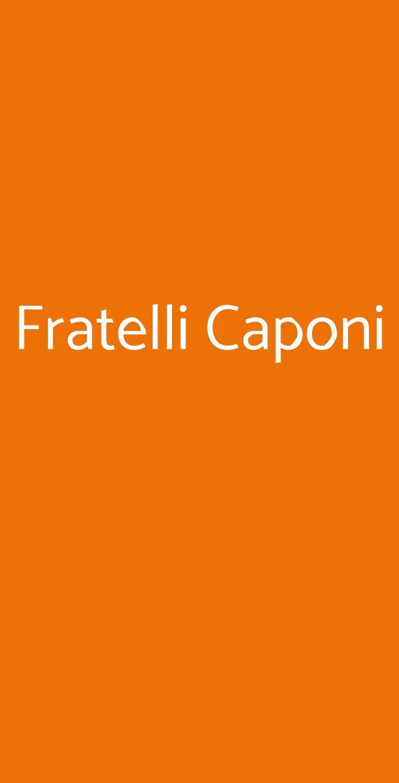 Fratelli Caponi Napoli menù 1 pagina