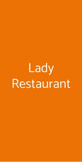 Lady Restaurant, Pavia