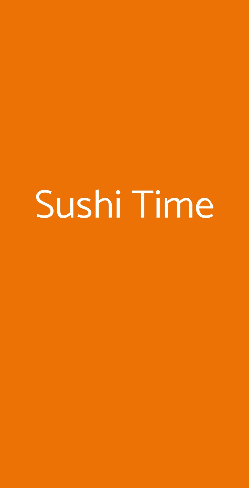 Sushi Time Pavia menù 1 pagina