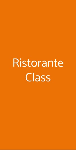 Ristorante Class