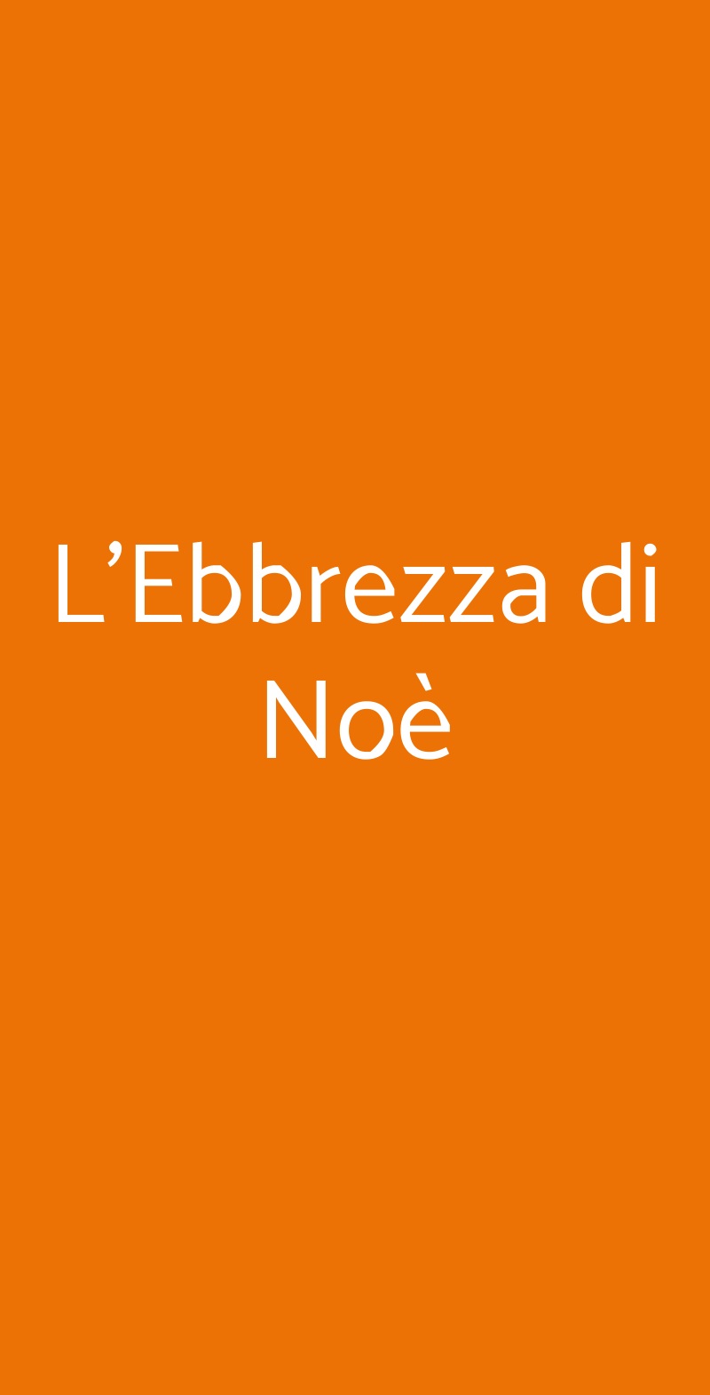 L'Ebbrezza di Noè Mortara menù 1 pagina