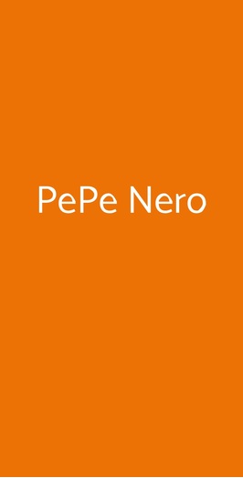 Pepe Nero, Napoli