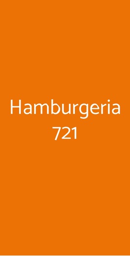 Hamburgeria 721, Vigevano
