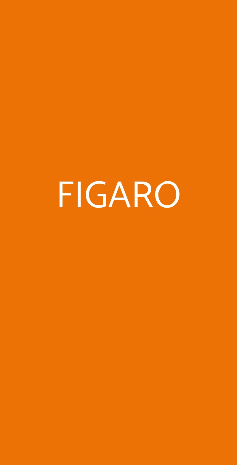 FIGARO Porto San Giorgio menù 1 pagina