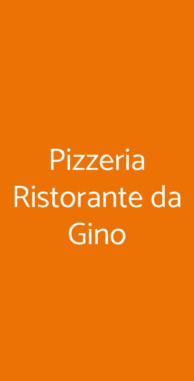 Pizzeria Ristorante da Gino Chignolo Po menù 1 pagina