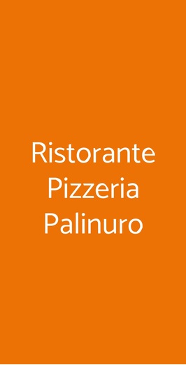 Ristorante Pizzeria Palinuro, Pavia