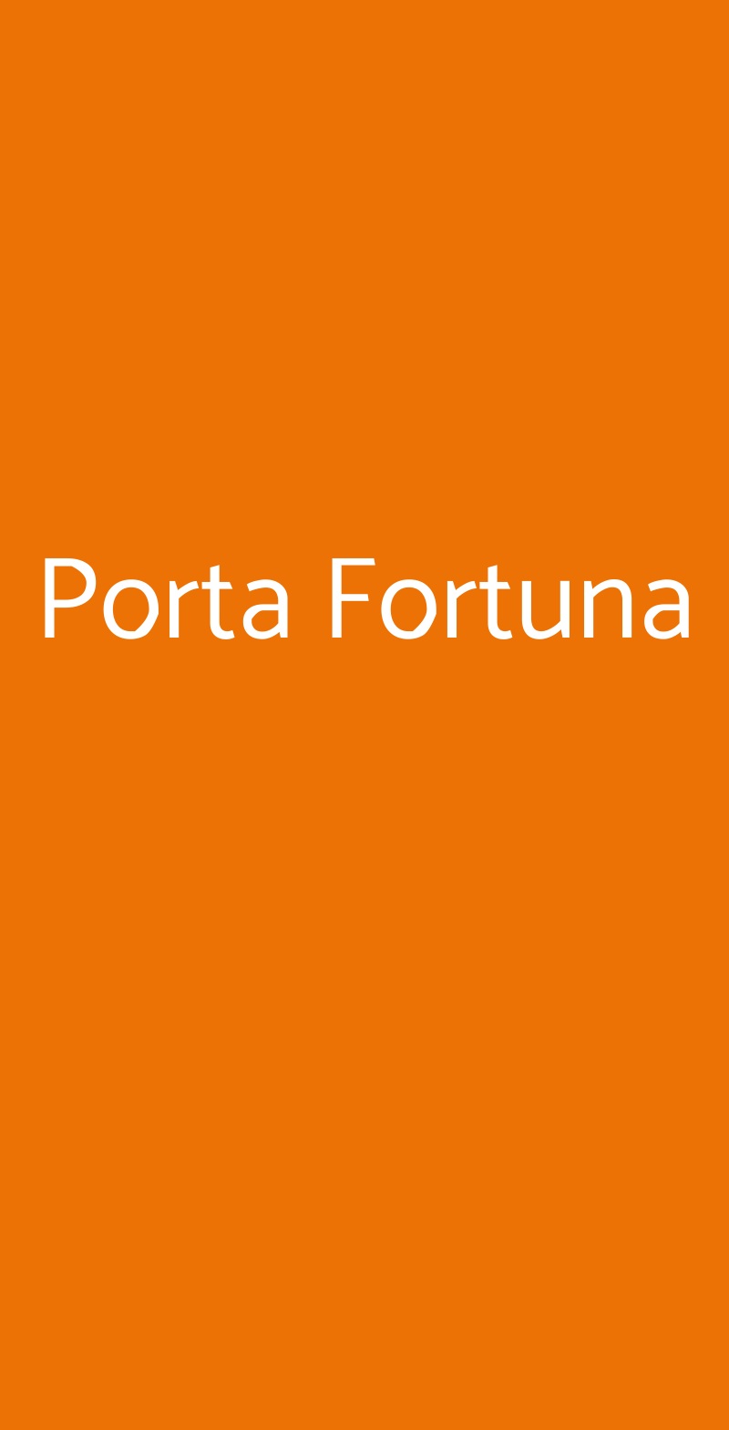 Porta Fortuna Vigevano menù 1 pagina