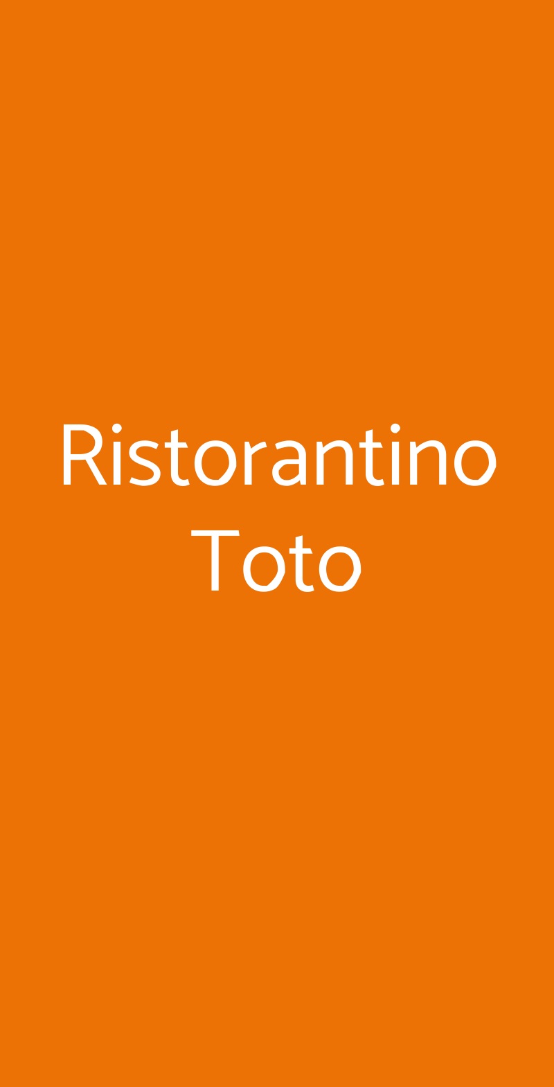 Ristorantino Toto Pavia menù 1 pagina