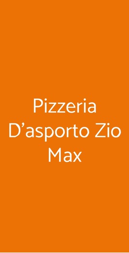 Pizzeria D'asporto Zio Max, Pavia
