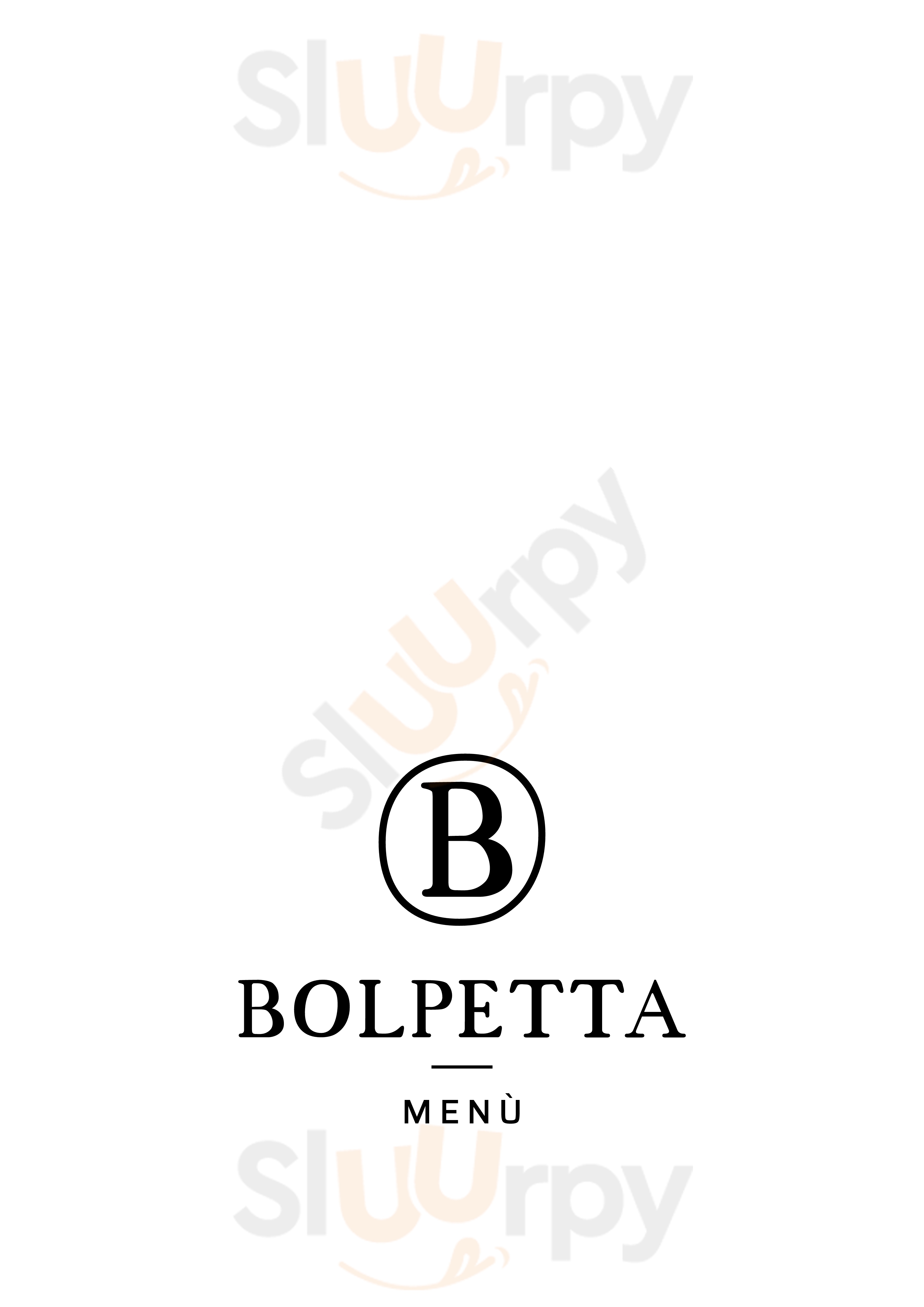 Bolpetta Bologna menù 1 pagina