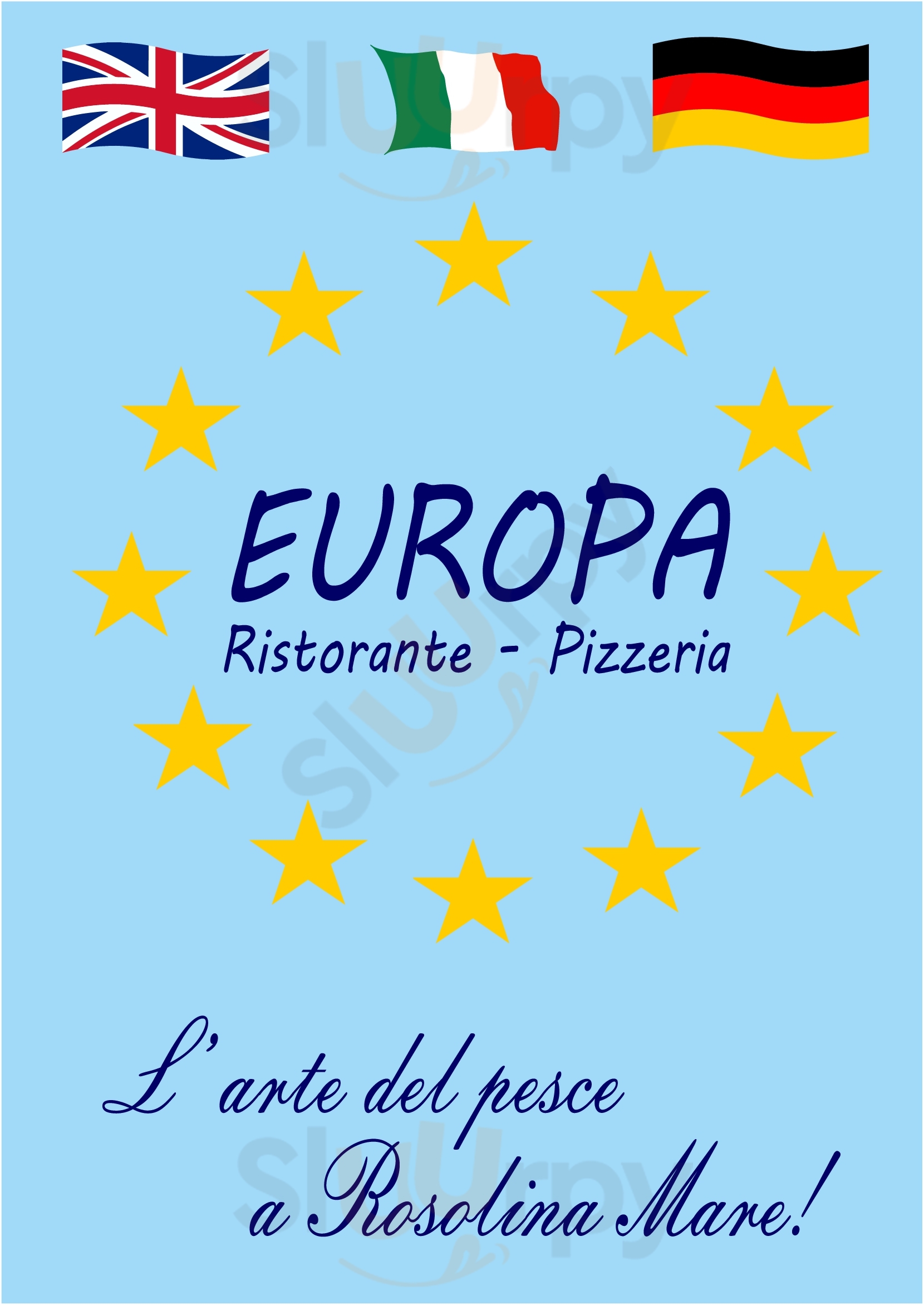 Ristorante Pizzeria Europa Rosolina menù 1 pagina