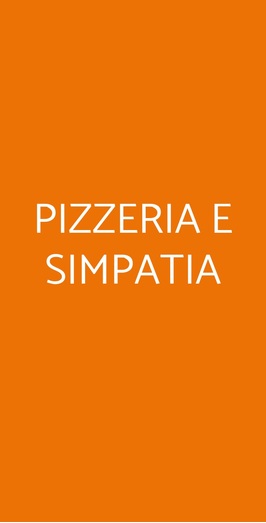Pizzeria E Simpatia, Casalnuovo di Napoli