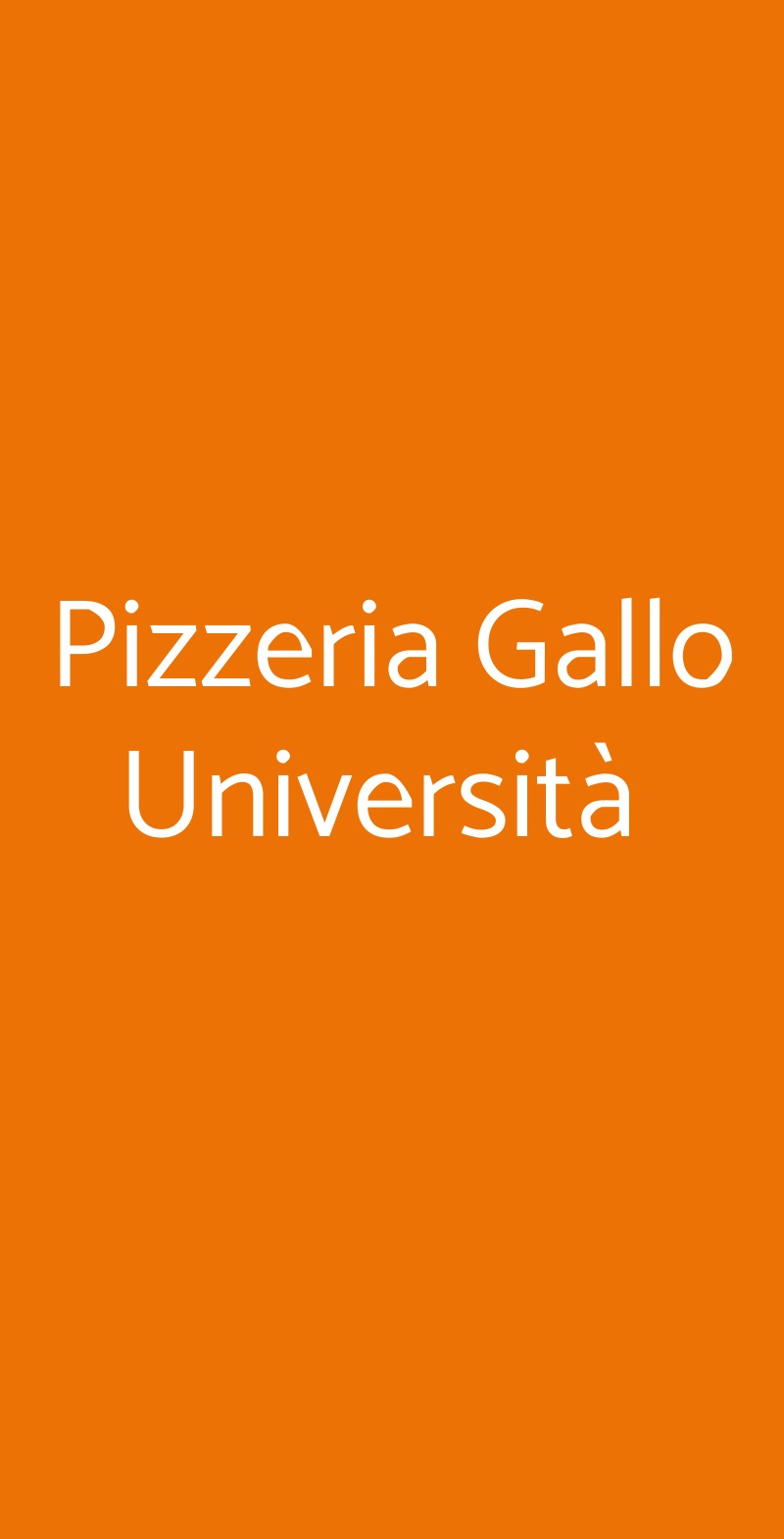 Pizzeria Gallo Università  Portici menù 1 pagina