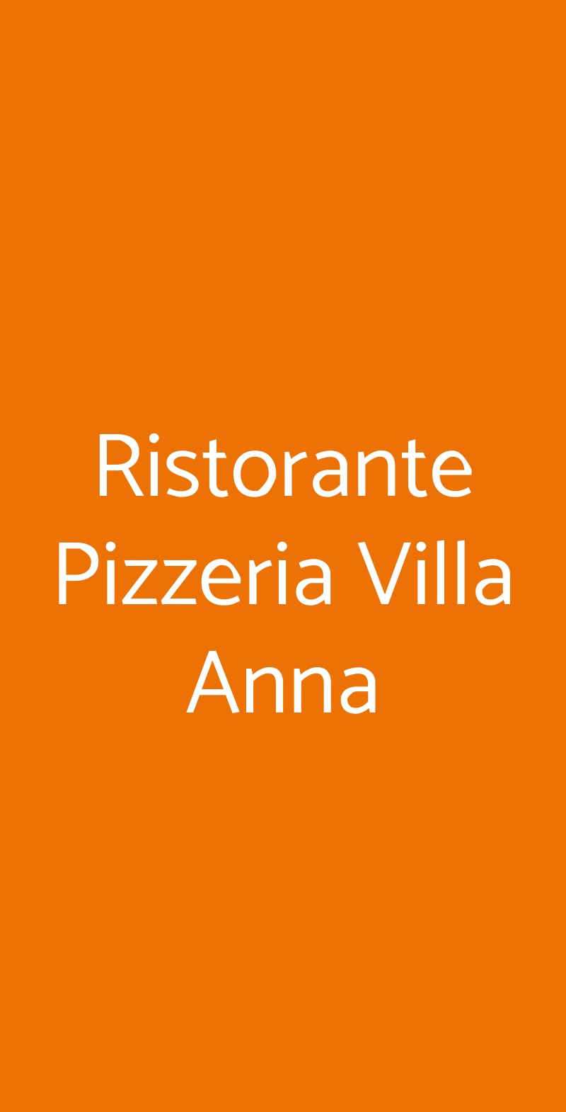 Ristorante Pizzeria Villa Anna Napoli menù 1 pagina